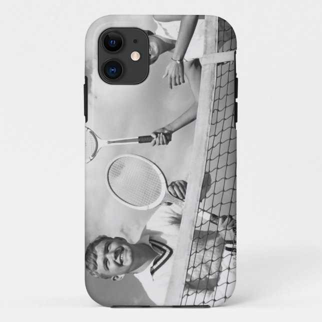 Man and Woman Playing Tennis Case-Mate iPhone Case (Back)