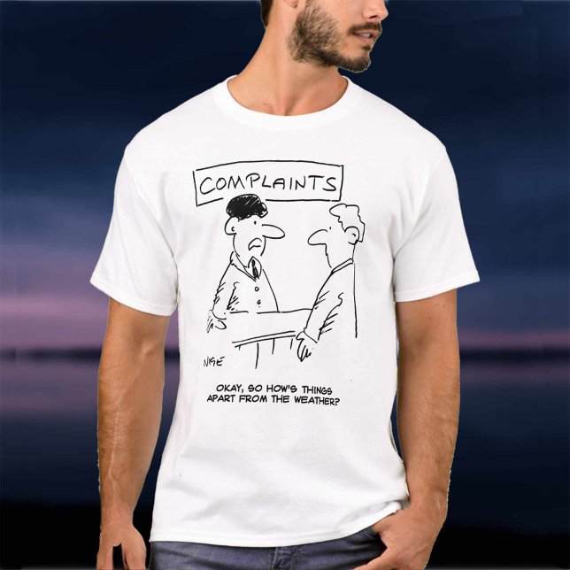 Man at Complaints Desk T-Shirt (Creator Uploaded)