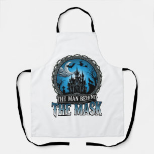 Man Behind Mask Halloween Haunted House Witch_1 Apron