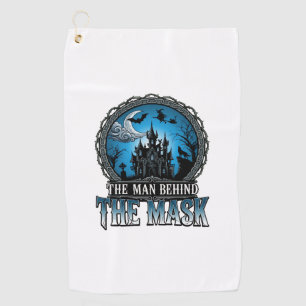 Man Behind Mask Halloween Haunted House Witch_1 Golf Towel