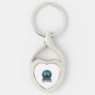 Man Behind Mask Halloween Haunted House Witch_1 Key Ring