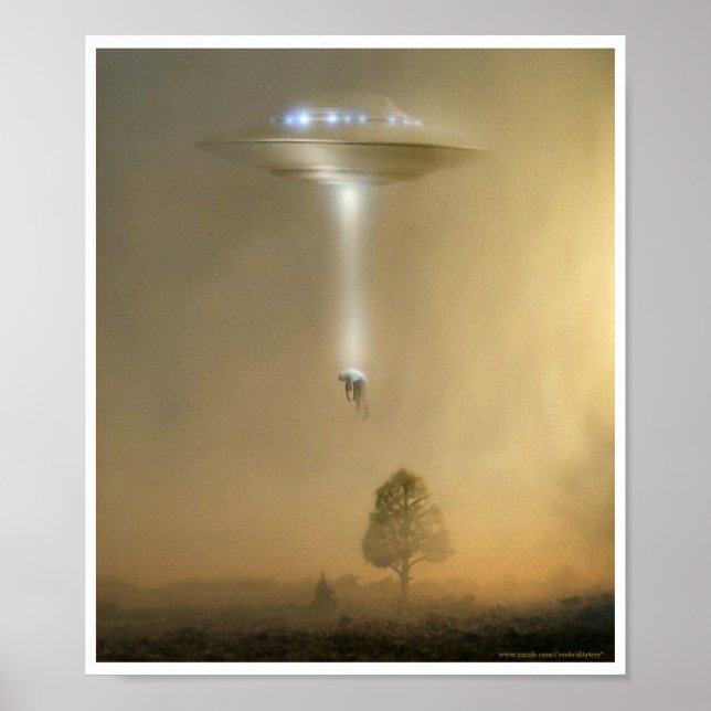 Man Being Abducted Poster (Front)