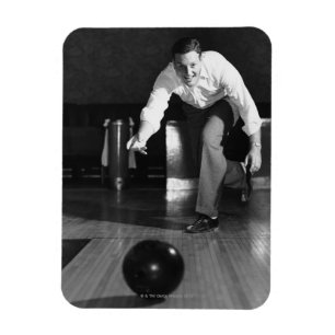Man Bowling Magnet