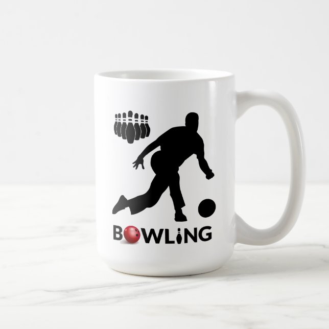 Man Bowling Mug (Right)