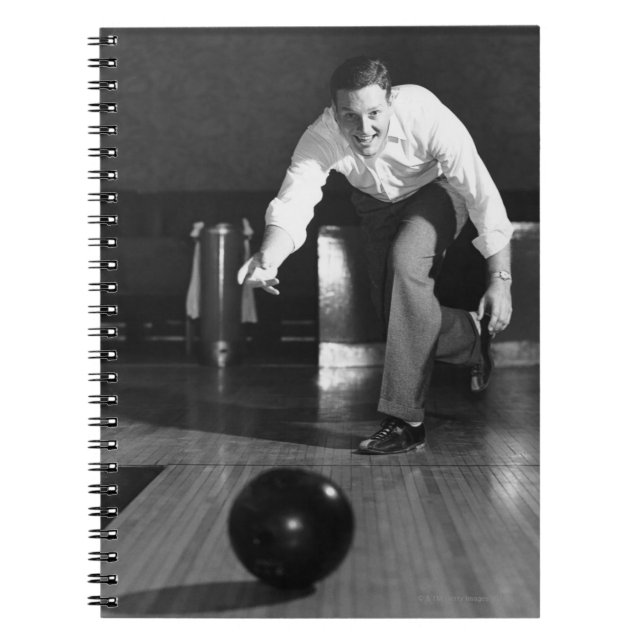 Man Bowling Notebook (Front)