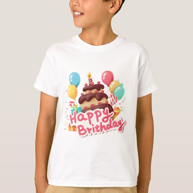 man boy shirt birthday t-shirt girl shirt design (Front)