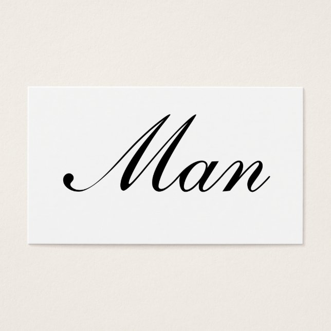 Man Card (Front)