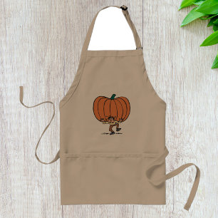 Man Carrying A Large Pumpkin Apron
