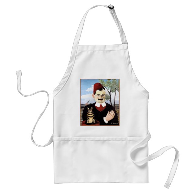 Man & Cat by Henri Rousseau Standard Apron (Front)