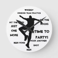 Man cave bar clock