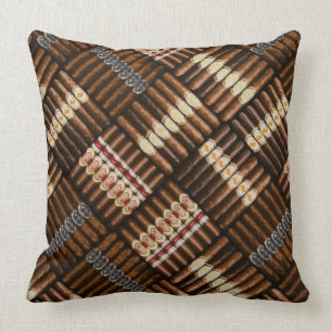 Man Cave Cigar Pattern Cushion