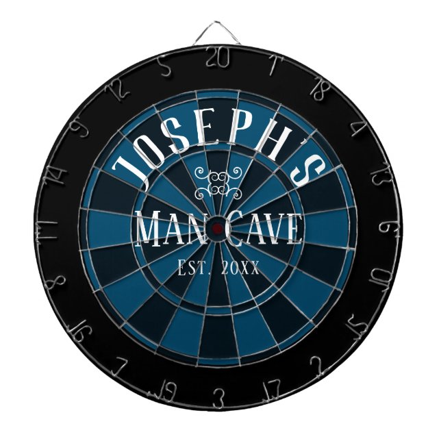 Man Cave Custom Name Dartboard (Front)