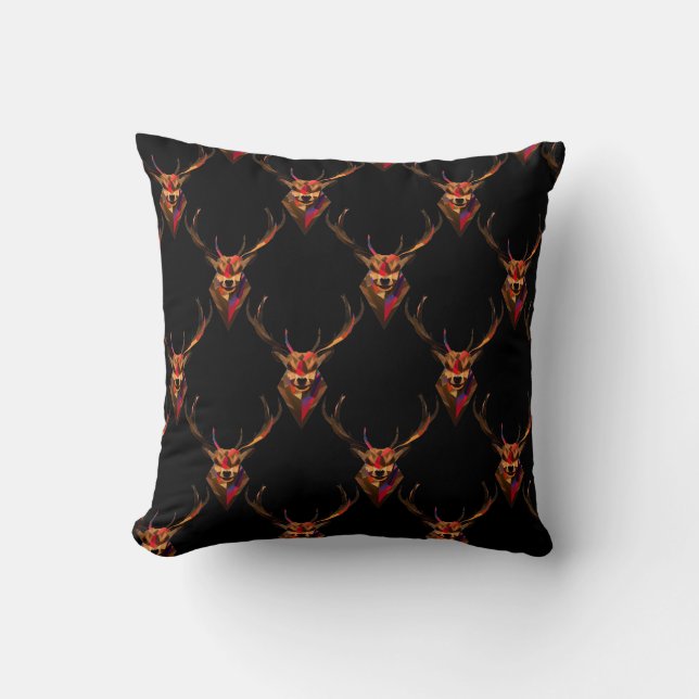 Man Cave Deer Pillow (Front)