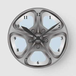 Man Cave Hub Cap Hubcaps Car Rims Tire Wheels Round Clock