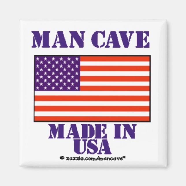 Man Cave Made in USA Magnet (Front)