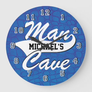 Man Cave Personalise Large Clock