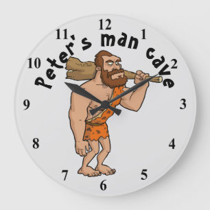 Man Cave Personalised Large Clock