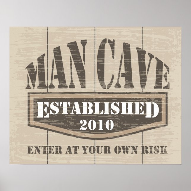 Man Cave Poster - EST 2010 (Front)