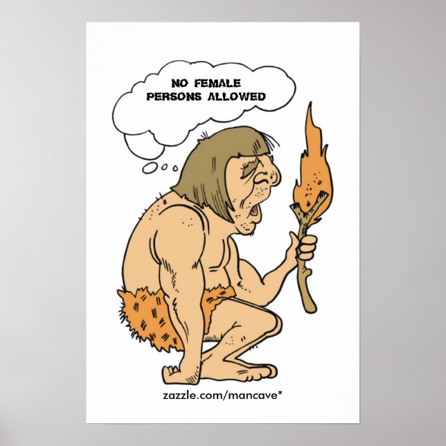 Man Cave Poster Template (Front)
