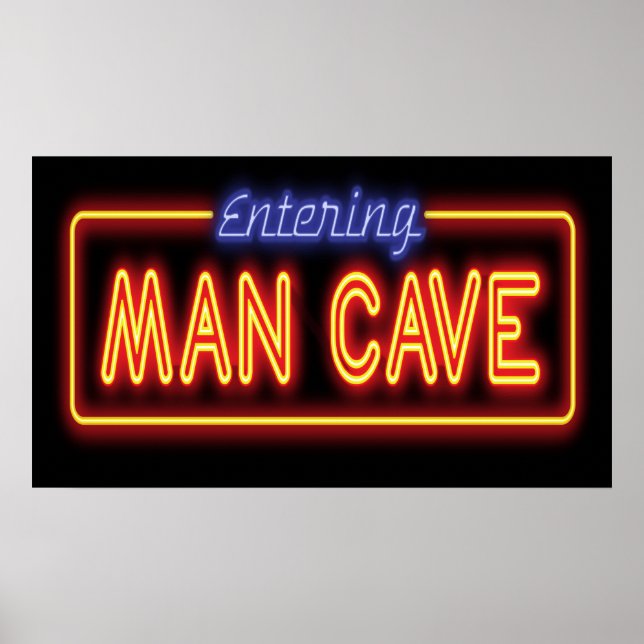 Man Cave Sign Poster (Front)