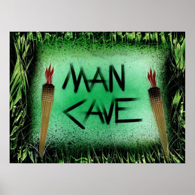Man Cave Tiki Poster (Front)