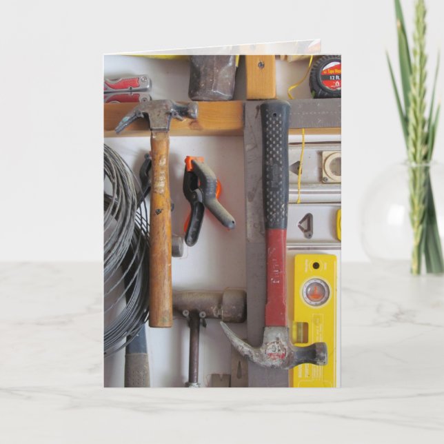 Man Cave - Tools - Father's Day Card (Front)