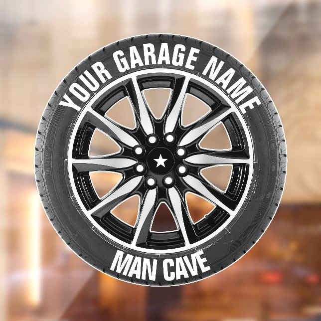 Man Cave Your Garage Tire Wheel Custom Name (Sheet 2)