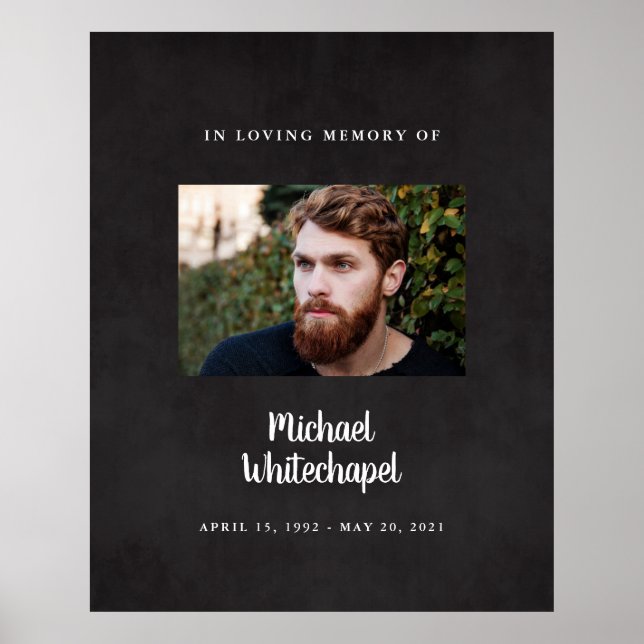 Man Celebration Of Life Sign, Funeral Poster (Front)