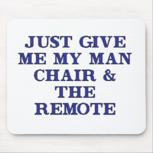 Man Chair & Remote Mouse Pad