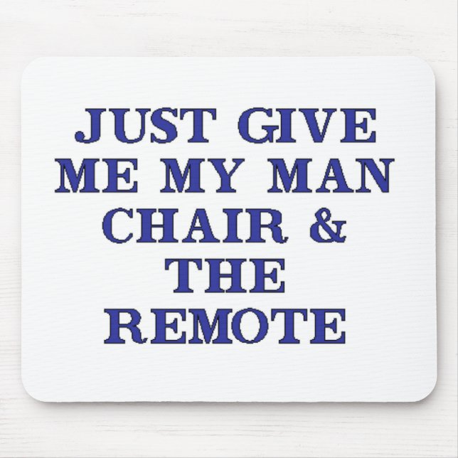 Man Chair & Remote Mouse Pad (Front)