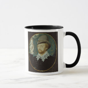 Man clasping hand from a cloud mug