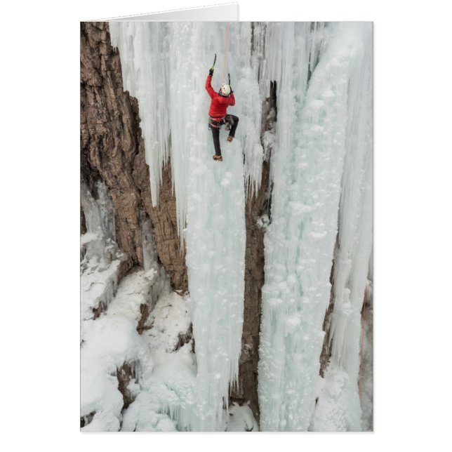 Man climbing ice, Colorado (Front)