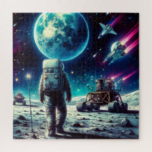 MAN CONQUERS THE MOON 8 JIGSAW PUZZLE