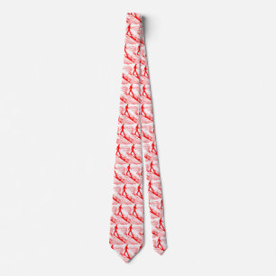 Man Crossing a Road - In Red Tie