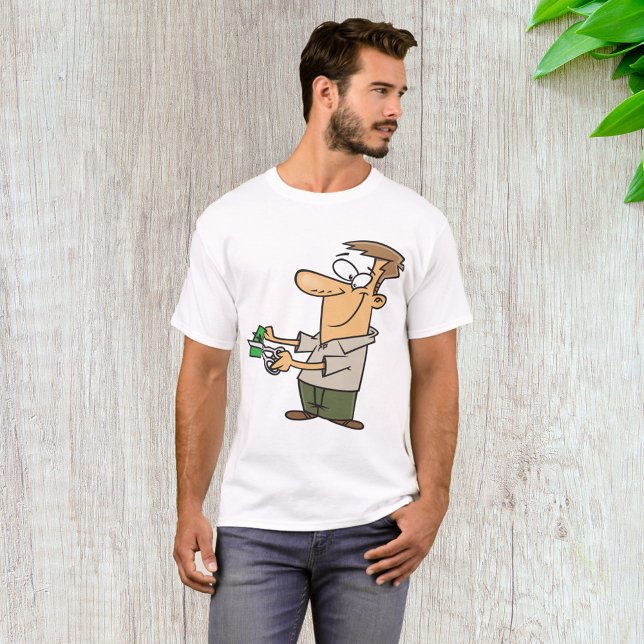 Man Cutting Up Money T-Shirt (Creator Uploaded)