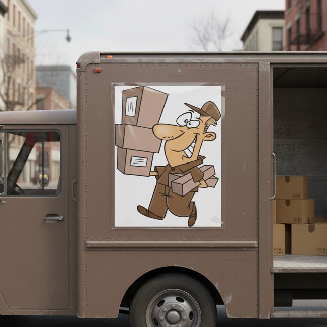 Man Delivering Parcels Poster (Creator Uploaded)
