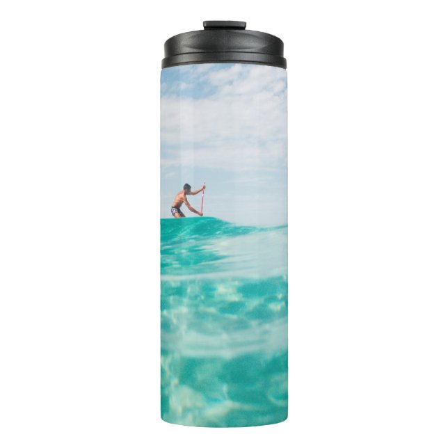 Man doing surfing thermal tumbler (Front)