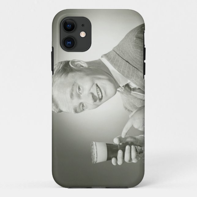Man Drinking Case-Mate iPhone Case (Back)