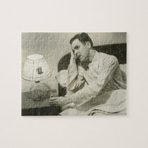 Man Drinking Water Jigsaw Puzzle
