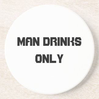 Man drinks only coaster