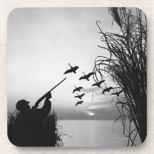 Man Duck Hunting Coaster
