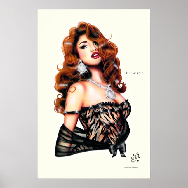 Man-Eater by Elizabeth Austin Poster (Front)