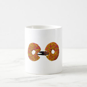 Man Eating Doughnuts Coffee Mug