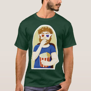 man eating popcorn T-Shirt