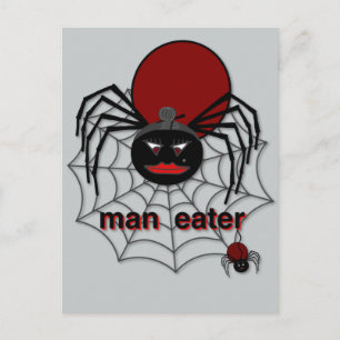 Man-Eating Spider! Postcard