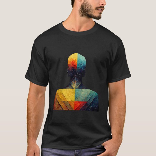 Man Experience Self Realisation T-Shirt (Front)
