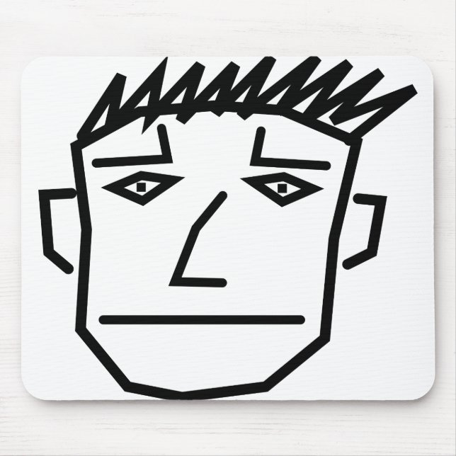Man Face Mouse Pad (Front)