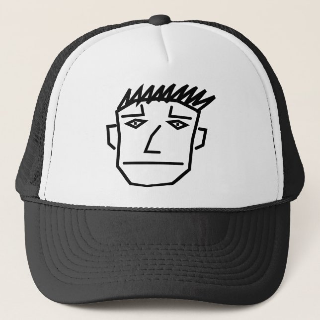 Man Face Trucker Hat (Front)