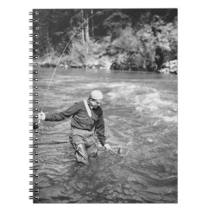 Man Fishing Notebook