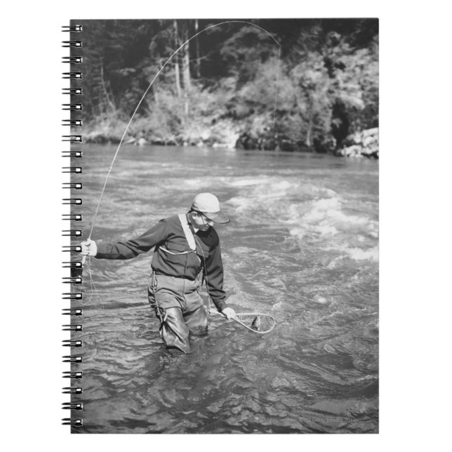 Man Fishing Notebook (Front)